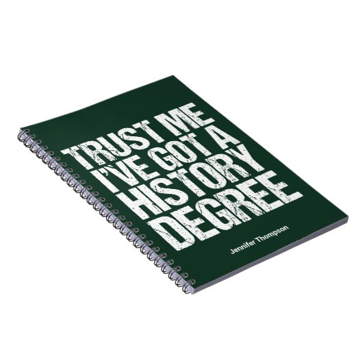 歴史おもしろい学位卒業引用文歴史家 ノートブック (右側)