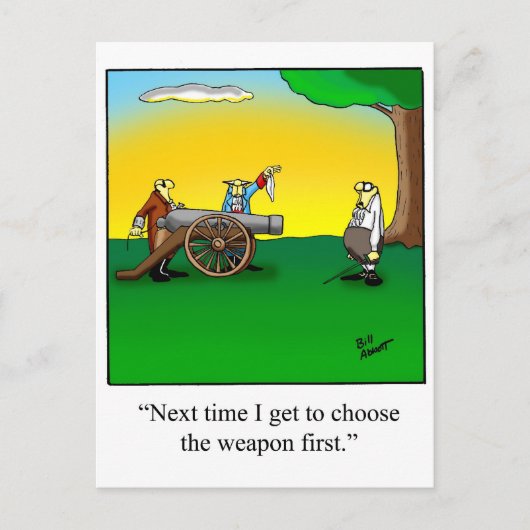 歴史おもしろい漫画のギフト ポストカード (正面)