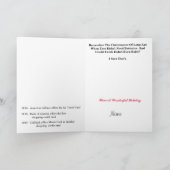 歴史おもしろい的なクリスマスカード カード (内部)