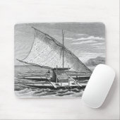 歴史からのFijianの二重カヌーの マウスパッド (マウス)