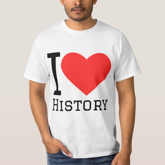 歴史が好き Tシャツ (正面)