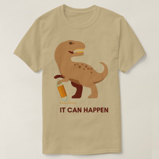 歴史が繰り返す Tシャツ (デザイン正面)