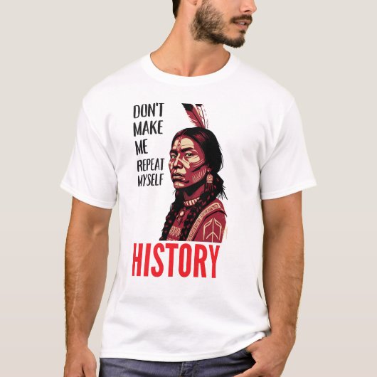 歴史が語る「同じことを繰り返すな」 Tシャツ (正面)