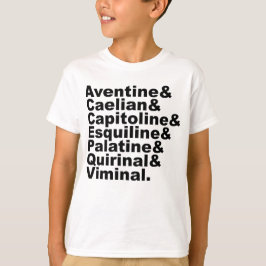 歴史に名高いローマの七丘 Tシャツ