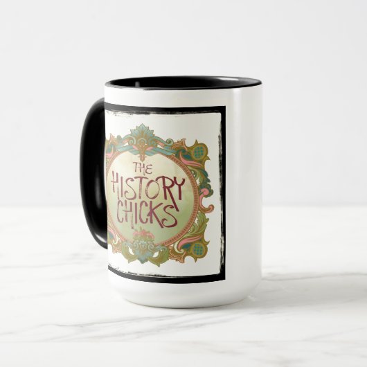 歴史のひよこのポッドキャストの芸術のマグ マグカップ (正面左)
