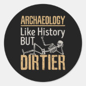 歴史のように汚い考古学 ラウンドシール (正面)