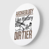 歴史のように汚い考古学 ラージ壁時計 (傾斜)