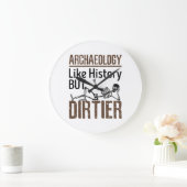 歴史のように汚い考古学 ラージ壁時計 (ホーム)