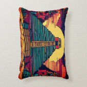 歴史のパターンを明らかにする アクセントクッション (正面(垂直))