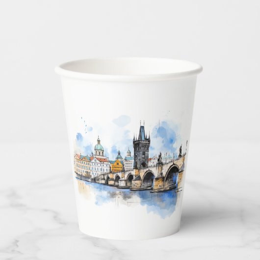 歴史の一口プラハ 紙コップ (正面)