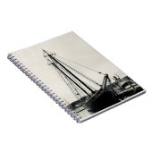 歴史の中にセーリング背の高い船 ノートブック (右側)