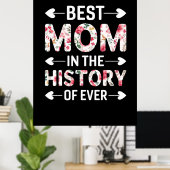 歴史の中最高のでの母の芸術 ポスター (ホームオフィス)