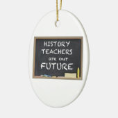歴史の先生のためのギフト セラミックオーナメント (左)