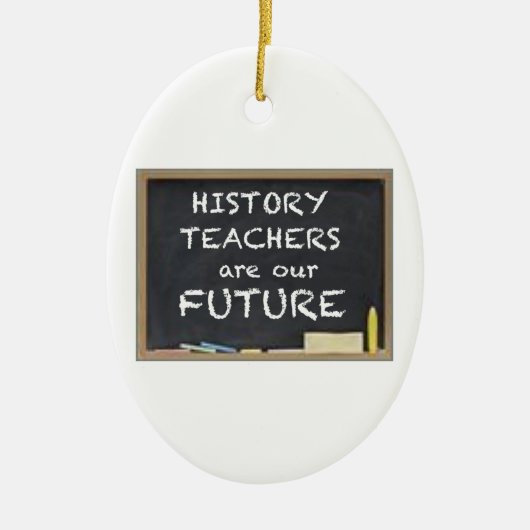 歴史の先生のためのギフト セラミックオーナメント (正面)