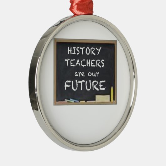 歴史の先生のためのギフト メタルオーナメント (右)