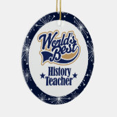 歴史の先生のギフトのオーナメント セラミックオーナメント (右)