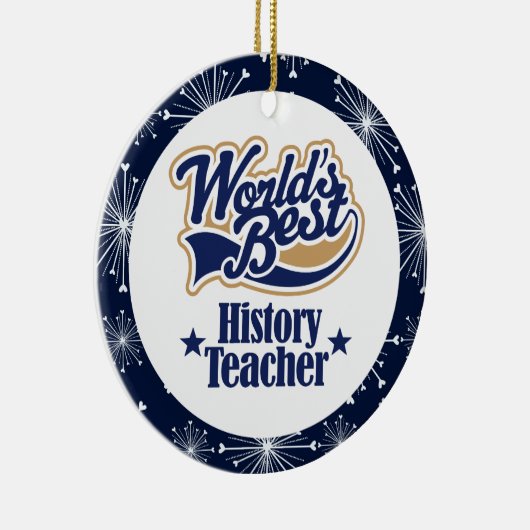 歴史の先生のギフトのオーナメント セラミックオーナメント (右)
