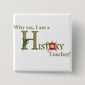 歴史の先生 缶バッジ (正面)