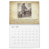 歴史の名犬と事実ウォールカレンダー カレンダー (3月 2027)