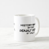 歴史の専攻ので致命的な忍者 コーヒーマグカップ (正面右)