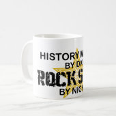 歴史の専攻のなロックスター コーヒーマグカップ (正面左)