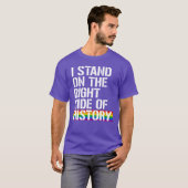 歴史の正しい側に立つ Tシャツ (正面フル)