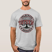 歴史の秘密のロック解除系図学ツリー Tシャツ (正面)