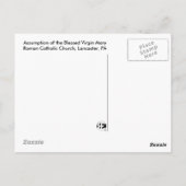 歴史の聖メアリーのはがき ポストカード (裏面)