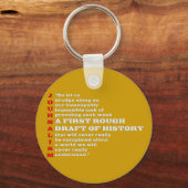 歴史の荷車を引く最初の概要 キーホルダー (正面)