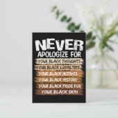 歴史の黒い月を決して謝罪しない ポストカード (スタンド正面)