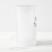 歴史は答えです フロストグラスビールジョッキ (中央)