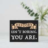 歴史は退屈ではない – あなたは ポストカード (スタンド正面)