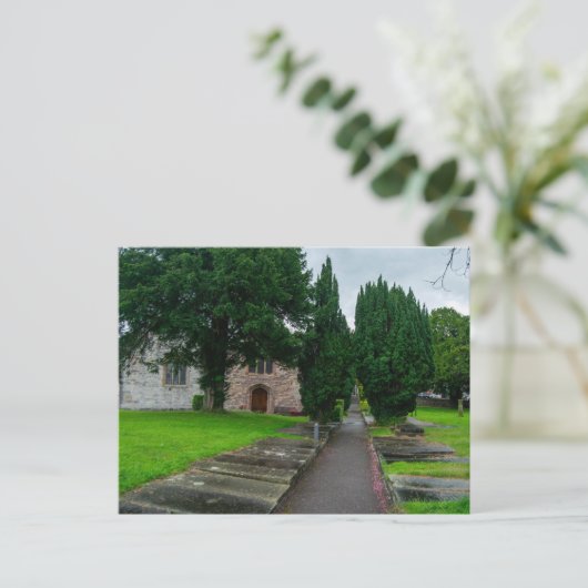 歴史への道：ウェールズの聖アサーフ教会 ポストカード (スタンド正面)