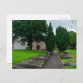 歴史への道：ウェールズの聖アサーフ教会 ポストカード (正面/裏面)