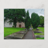 歴史への道：ウェールズの聖アサーフ教会 ポストカード (正面)