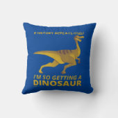 歴史もしは自分を繰り返すので恐竜になる クッション (裏面)