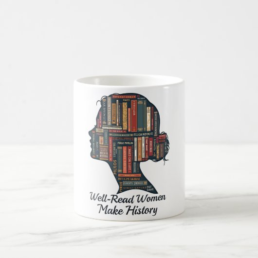 歴史を作読る優れた女性 コーヒーマグカップ (中央)