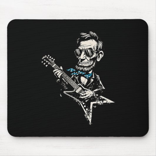 歴史コミック エイブラハム・リンカーン大統領の遊び マウスパッド (正面)
