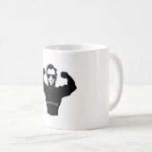 歴史バフおもしろいことわざ正直エイブリンカーン コーヒーマグカップ (正面右)