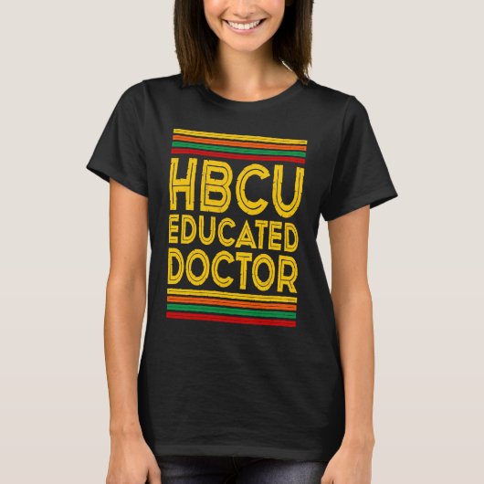 歴史ブラック大学の卒業生HBCU教育ドク Tシャツ (正面)