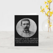 歴史ミーム- Archduke Franz Ferdinand - Wwi The カード (黄色い花)
