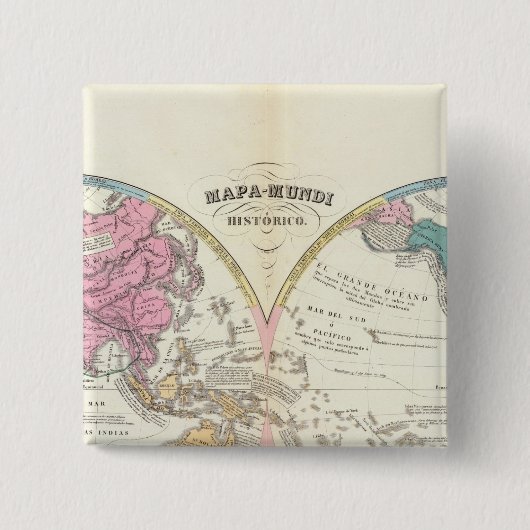 歴史世界地図3 缶バッジ (正面)