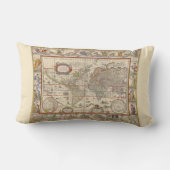 歴史世界地図（中世） （Willem Blaeu著） ランバークッション (裏面)