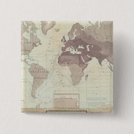 歴史世界地図 缶バッジ (正面)