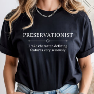 歴史保存、保存活動家のキャリア Tシャツ