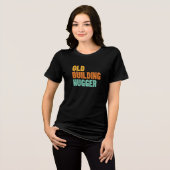 歴史保存、古い建物を愛する人へ トライブレンドTシャツ (正面全面)