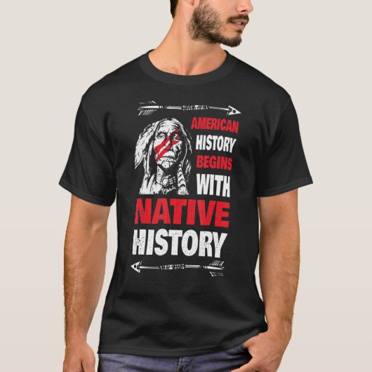 歴史先住民アメリカ Tシャツ (正面)