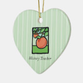 歴史先生ありがとうApple セラミックオーナメント (左)