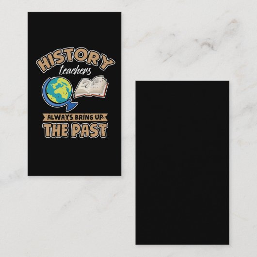 歴史先生が常に過去 名刺 (正面/裏面)