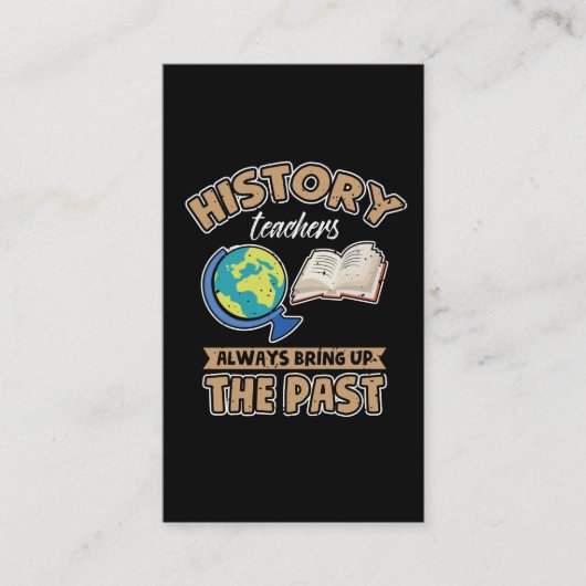 歴史先生が常に過去 名刺 (正面)